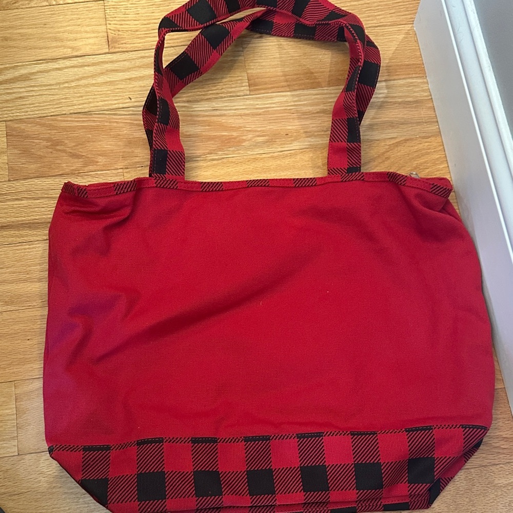 Disney Festive Red and Black Tote Bag - Picture 3 of 6